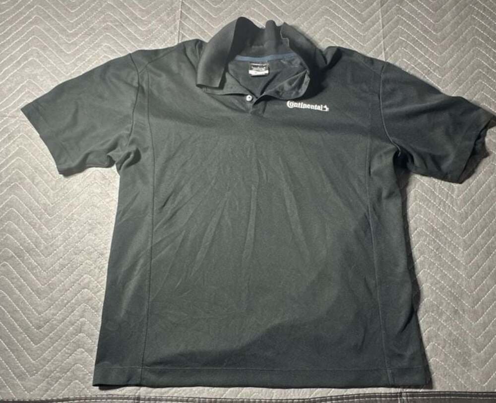 Nike Golf Continental Logo Dri-Fit Polo Shirt Size Large